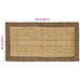 Covoare de zonă Dreptunghiular Natural și Gri 60 x 110 cm Iută - WALTI WALTI