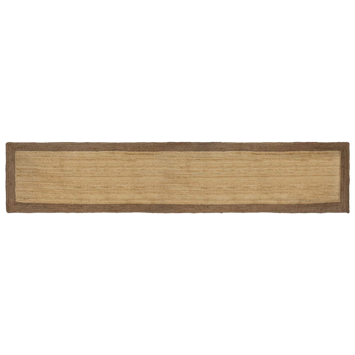 Covoare de zonă Dreptunghiular Natural și Gri 60 x 400 cm Iută - WALTI WALTI