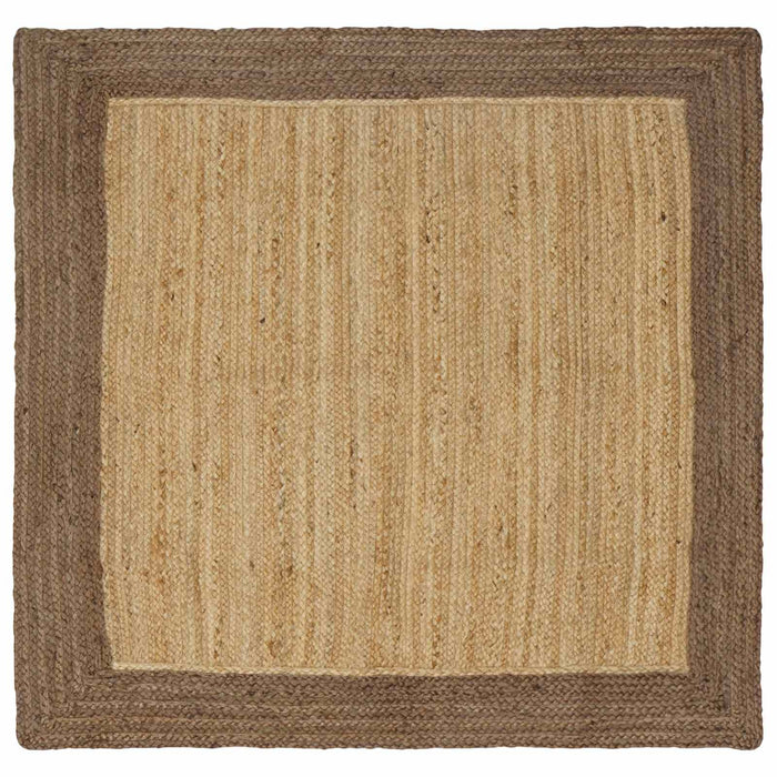 Covoare de zonă Dreptunghiular Natural și Gri 160 x 160 cm Iută - WALTI WALTI