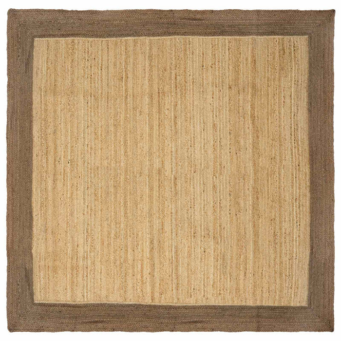 Covoare de zonă Dreptunghiular Natural și Gri 300 x 300 cm Iută - WALTI WALTI