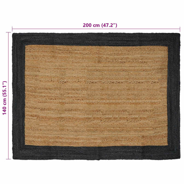 Covoare de zonă Gri Natural și Închis 140 x 200 cm Iută - WALTI WALTI