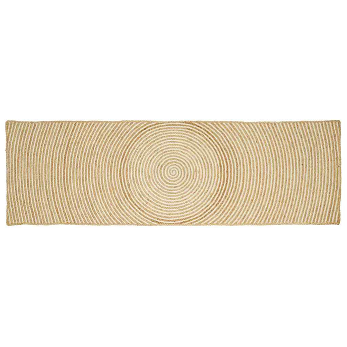 Covor Natural și Alb 60 x 300 cm Iută - WALTI WALTI