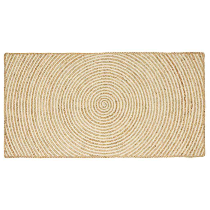 Covor Natural și Alb 80 x 150 cm Iută - WALTI WALTI