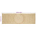 Covor Natural și Alb 80 x 250 cm Iută - WALTI WALTI