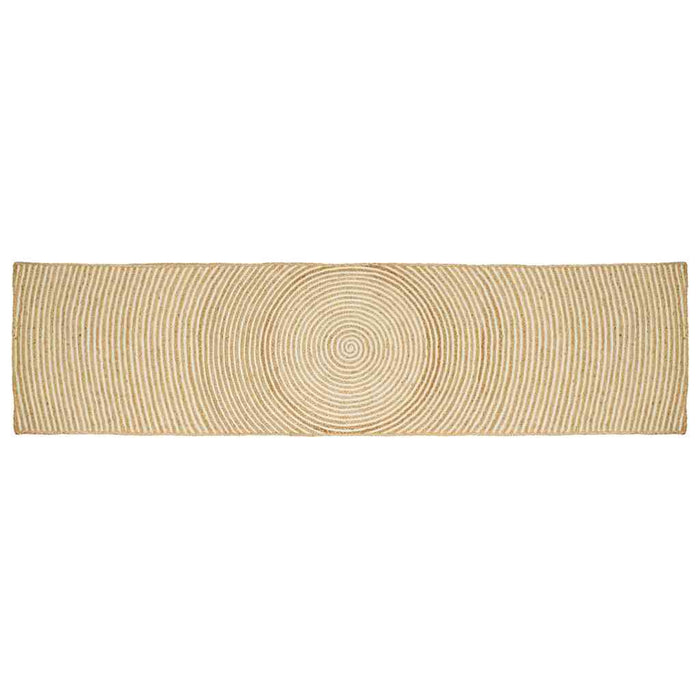 Covor Natural și Alb 80 x 400 cm Iută - WALTI WALTI