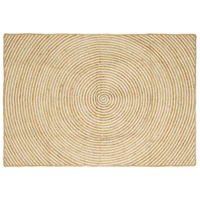 Covor Natural și Alb 120 x 170 cm Iută - WALTI WALTI