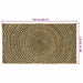 Covor Natural și Negru 60 x 110 cm Iută - WALTI WALTI