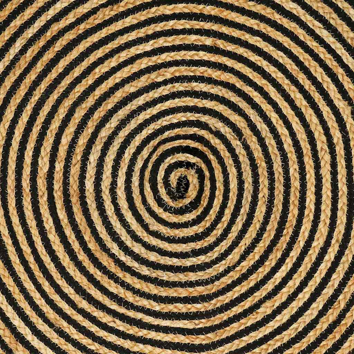 Covor Natural și Negru 60 x 250 cm Iută - WALTI WALTI