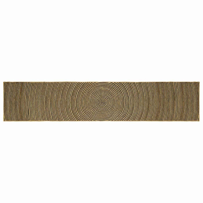 Covor Natural și Negru 60 x 400 cm Iută - WALTI WALTI