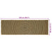 Covor Natural și Negru 80 x 250 cm Iută - WALTI WALTI