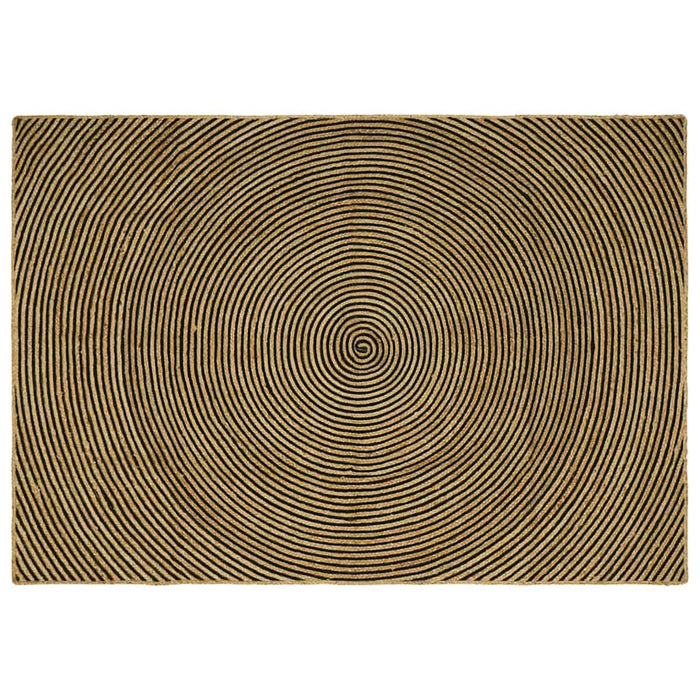 Covor Natural și Negru 240 x 340 cm Iută - WALTI WALTI