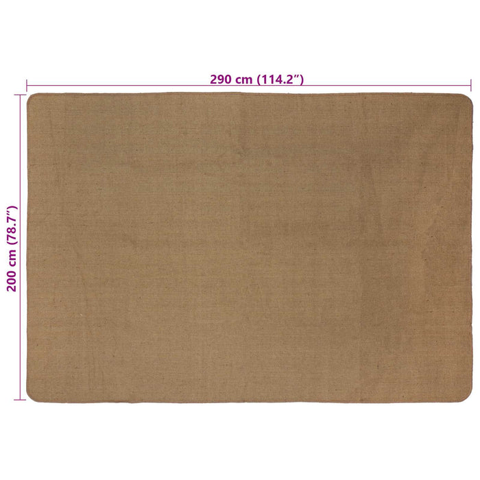 Covor de zonă Maro deschis 200 x 290 cm Iută - WALTI WALTI