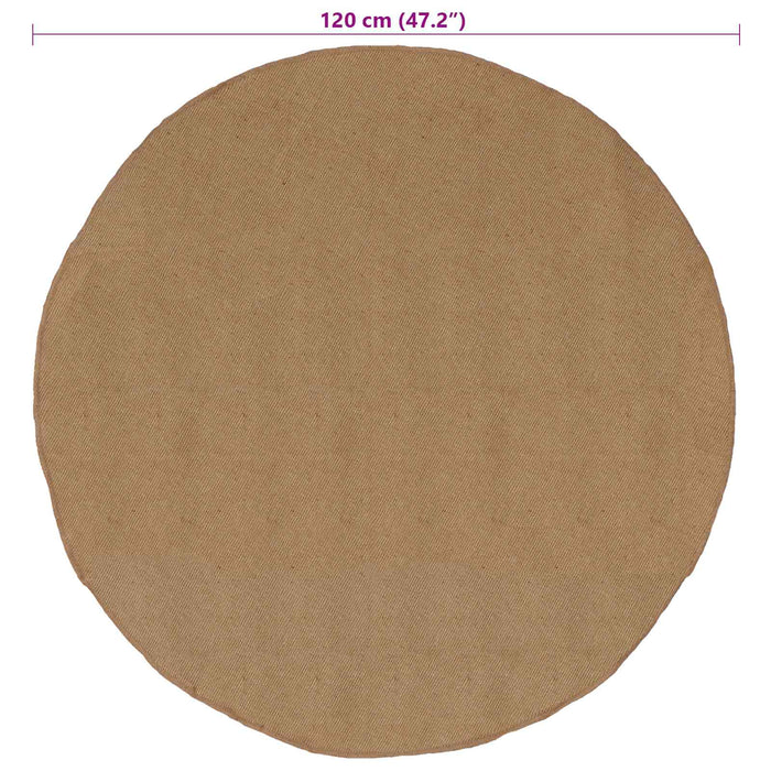 Covor natural Ø 120 cm Iută - WALTI WALTI