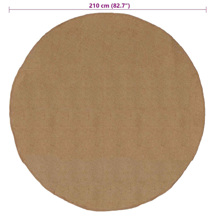 Covor natural Ø 210 cm Iută - WALTI WALTI