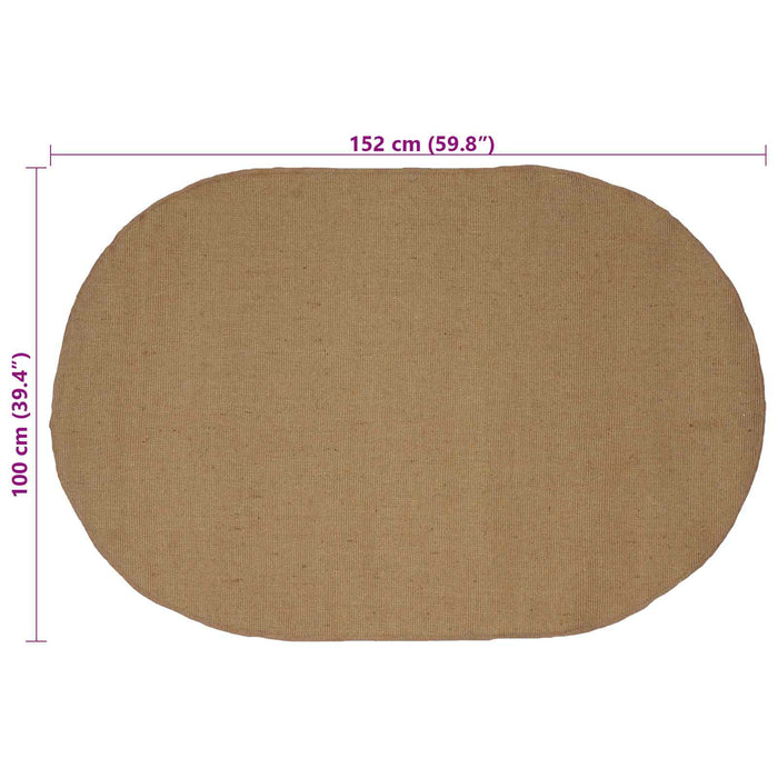 Covoare de zonă Dreptunghiular natural 100 x 152 cm Iută - WALTI WALTI