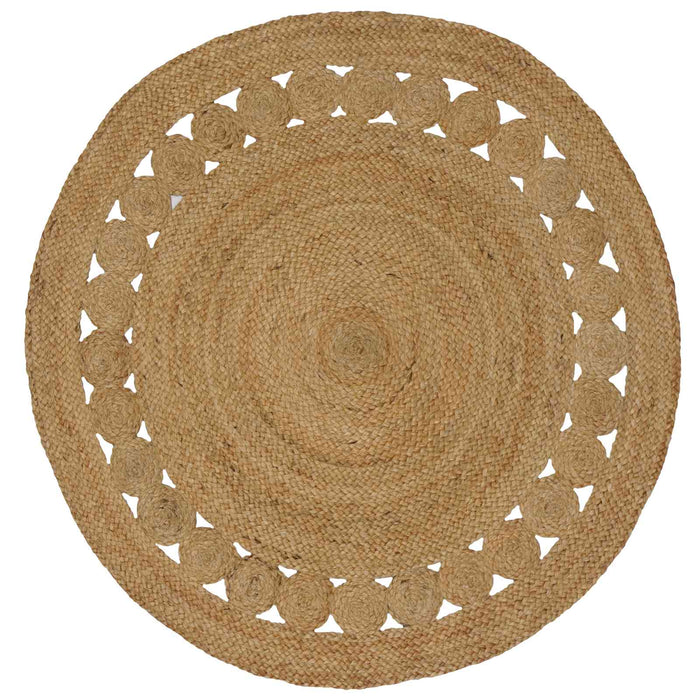 Covor natural Ø 120 cm Iută - WALTI WALTI