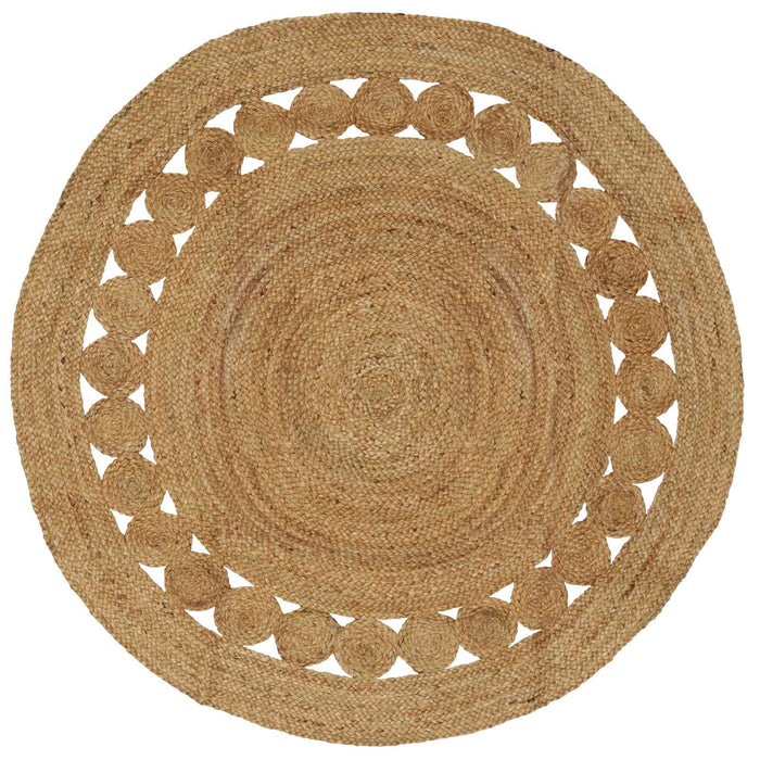 Covor natural Ø 150 cm Iută - WALTI WALTI