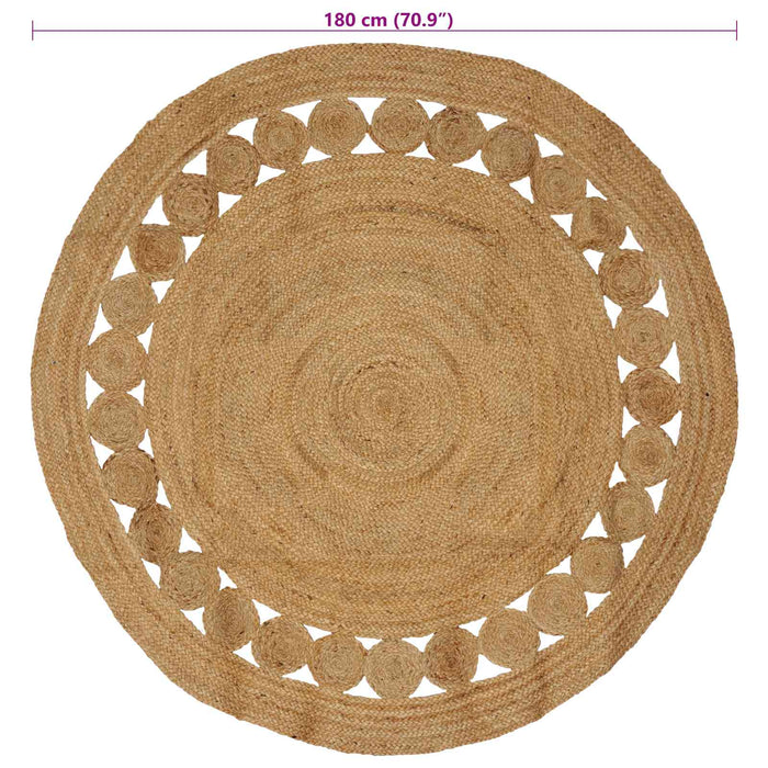 Covor natural Ø 180 cm Iută - WALTI WALTI