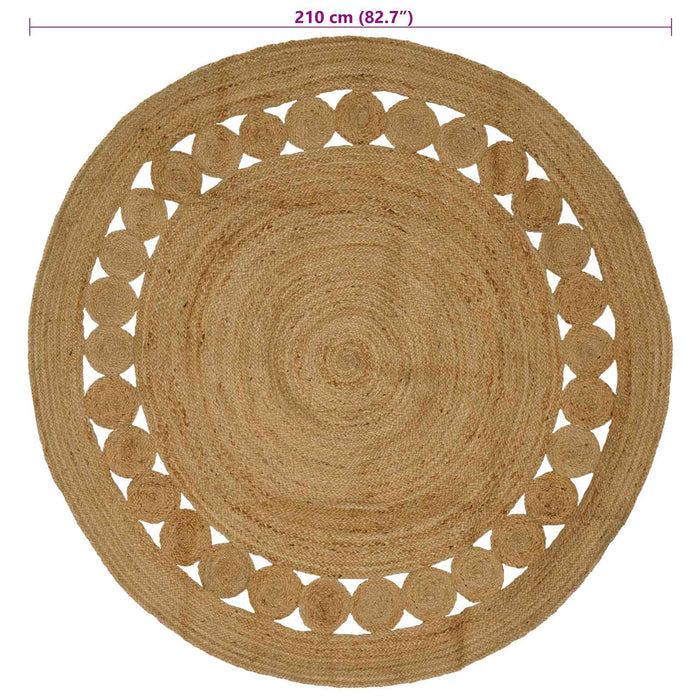 Covor natural Ø 210 cm Iută - WALTI WALTI