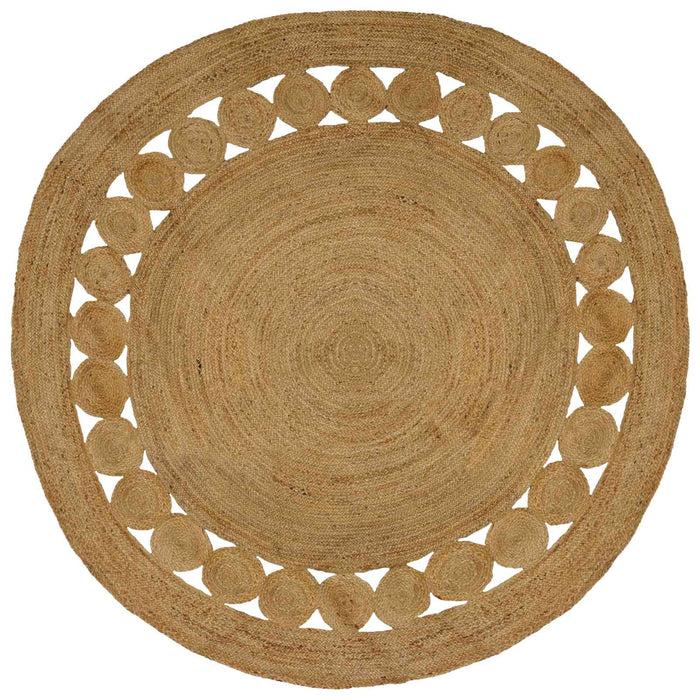Covor natural Ø 240 cm Iută - WALTI WALTI