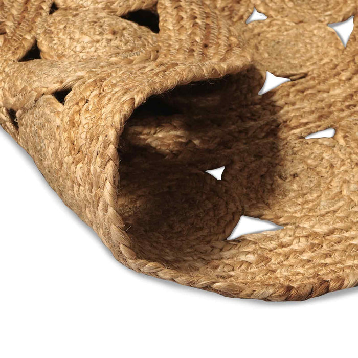 Covor natural Ø 90 cm Iută - WALTI WALTI