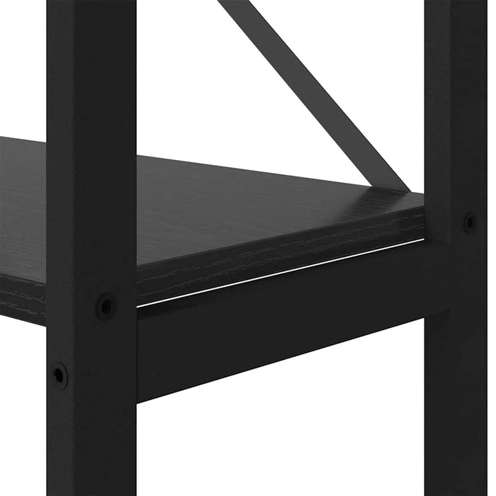 Raft pentru cărți Stejar Negru 156 x 25 x 167 cm Lemn compozit - WALTI WALTI