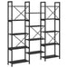 Raft pentru cărți Stejar Negru 156 x 25 x 167 cm Lemn compozit - WALTI WALTI