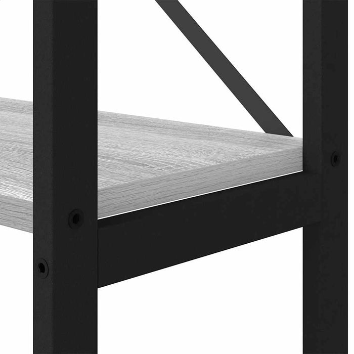Raft pentru cărți sonoma gri 156 x 25 x 167 cm Lemn compozit - WALTI WALTI