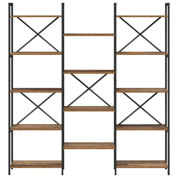 Raft pentru cărți Lemn vechi 156 x 25 x 167 cm Lemn compozit - WALTI WALTI