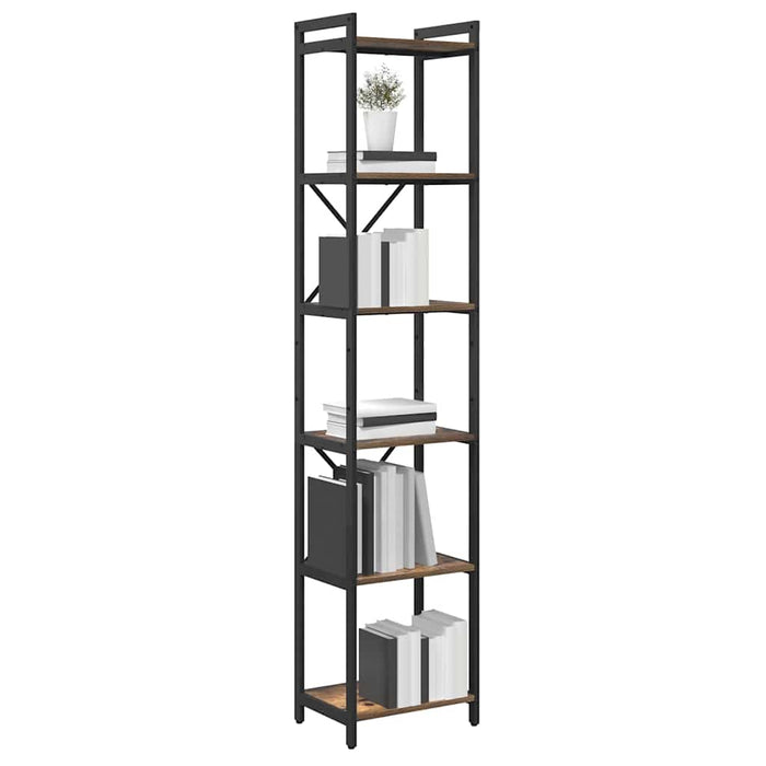 Raft pentru cărți Stejar fumuriu 40 x 30 x 189,5 cm WALTI
