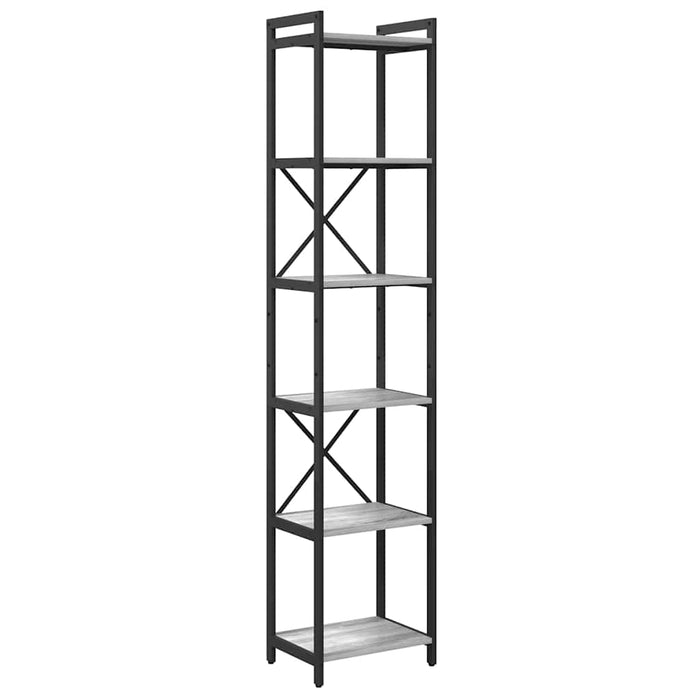 Bibliotecă sonoma gri 40 x 30 x 188 cm Lemn compozit - WALTI WALTI