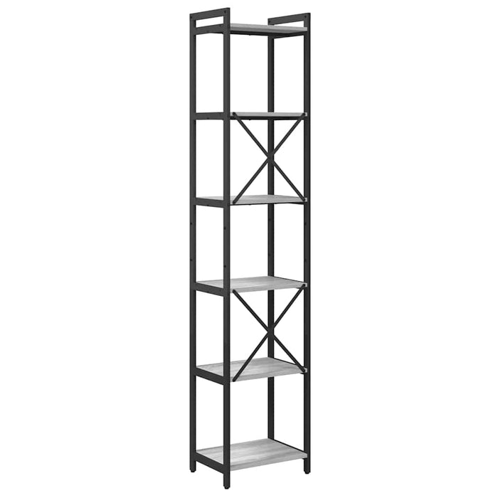 Bibliotecă sonoma gri 40 x 30 x 188 cm Lemn compozit - WALTI WALTI
