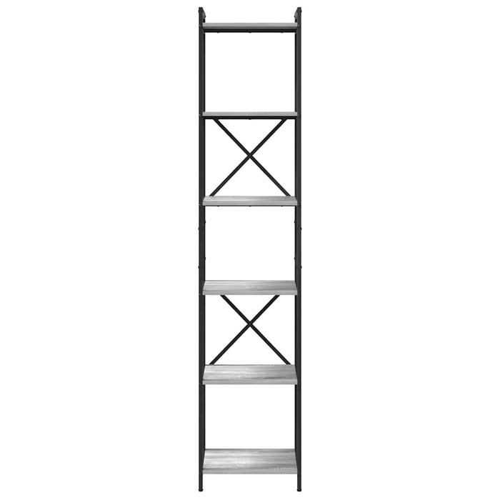 Bibliotecă sonoma gri 40 x 30 x 188 cm Lemn compozit - WALTI WALTI