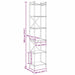 Bibliotecă sonoma gri 40 x 30 x 188 cm Lemn compozit - WALTI WALTI