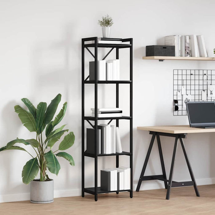 Bibliotecă Stejar negru 40 x 30 x 153 cm Lemn compozit - WALTI WALTI