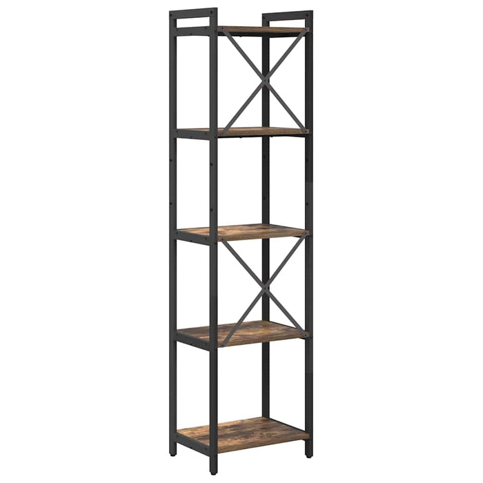 Bibliotecă Stejar afumat 40 x 30 x 153 cm Lemn compozit - WALTI WALTI