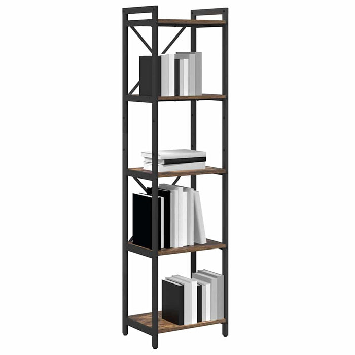 Bibliotecă Stejar afumat 40 x 30 x 153 cm Lemn compozit - WALTI WALTI