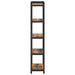 Bibliotecă Stejar afumat 40 x 30 x 153 cm Lemn compozit - WALTI WALTI