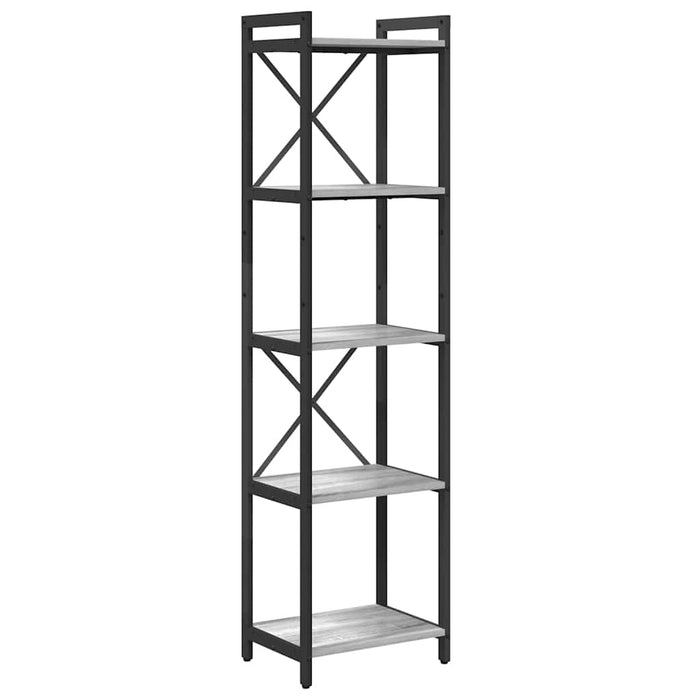 Bibliotecă sonoma gri 40 x 30 x 153 cm Lemn compozit - WALTI WALTI