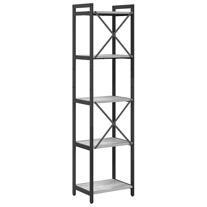 Bibliotecă sonoma gri 40 x 30 x 153 cm Lemn compozit - WALTI WALTI