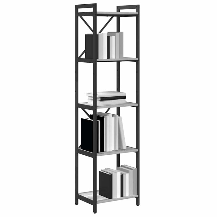 Bibliotecă sonoma gri 40 x 30 x 153 cm Lemn compozit - WALTI WALTI