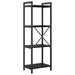 Bibliotecă Stejar negru 40 x 30 x 118 cm Lemn compozit - WALTI WALTI