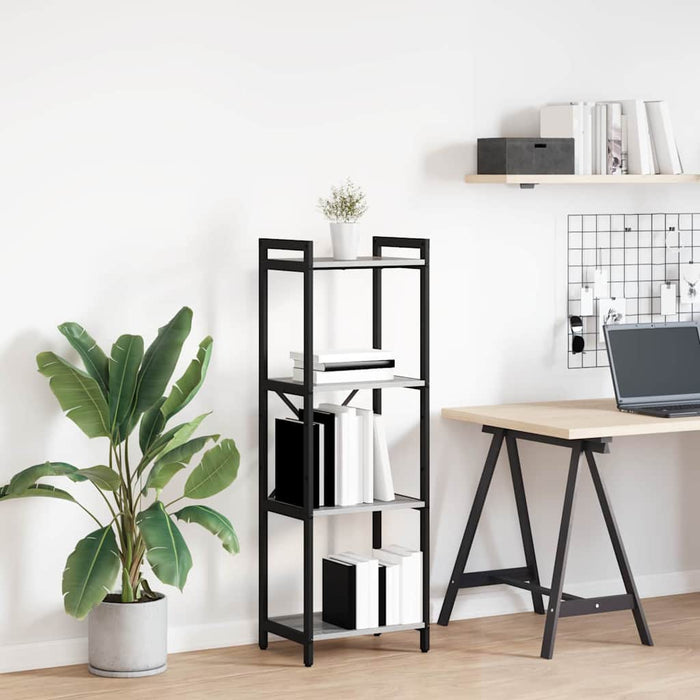 Bibliotecă sonoma gri 40 x 30 x 118 cm Lemn compozit - WALTI WALTI