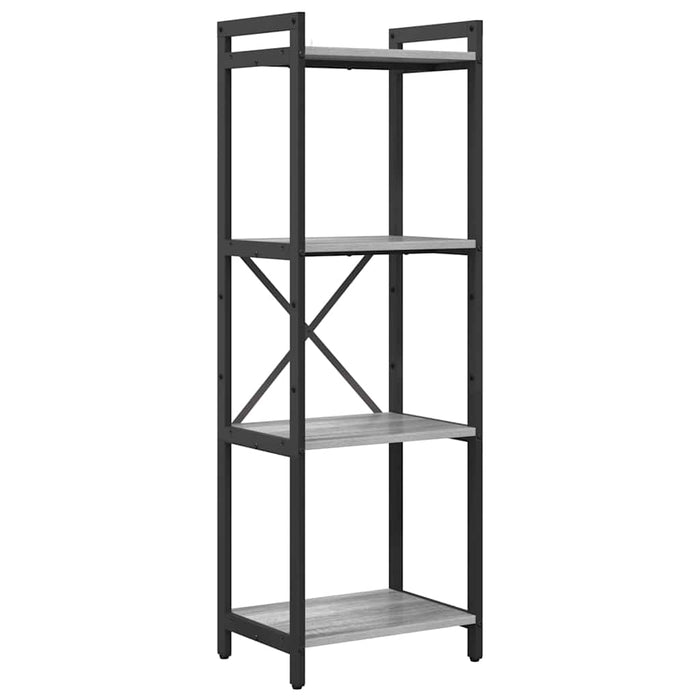 Bibliotecă sonoma gri 40 x 30 x 118 cm Lemn compozit - WALTI WALTI