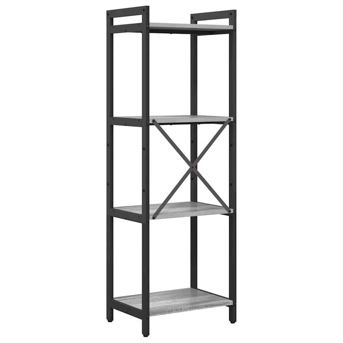 Bibliotecă sonoma gri 40 x 30 x 118 cm Lemn compozit - WALTI WALTI