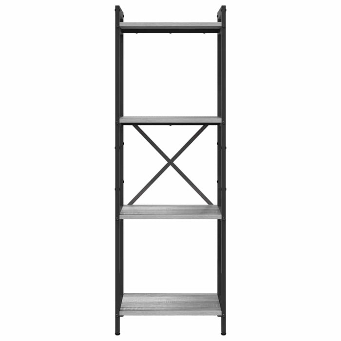 Bibliotecă sonoma gri 40 x 30 x 118 cm Lemn compozit - WALTI WALTI