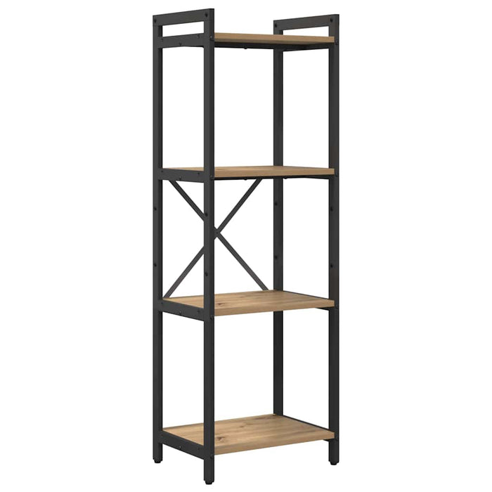Bibliotecă stejar artizanal 40 x 30 x 118 cm Lemn compozit - WALTI WALTI