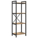 Bibliotecă stejar artizanal 40 x 30 x 118 cm Lemn compozit - WALTI WALTI