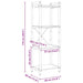 Bibliotecă stejar artizanal 40 x 30 x 118 cm Lemn compozit - WALTI WALTI