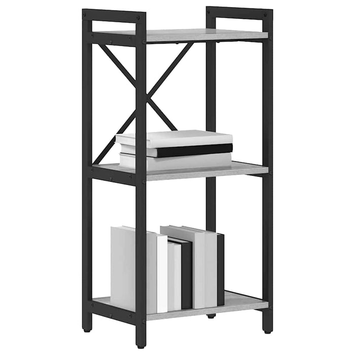Bibliotecă sonoma gri 40 x 30 x 83 cm Lemn compozit - WALTI WALTI